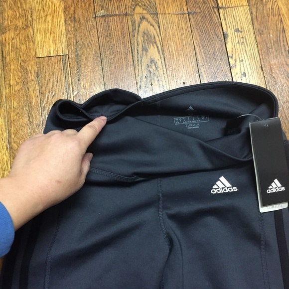 NWT Adidas 3 Striped legging - XS ONLY - Picture 3 of 6